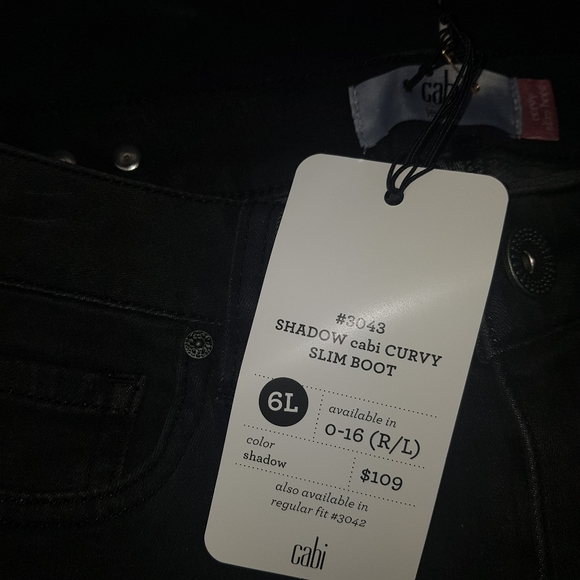 CAbi NWT #3043 Curvy Slim Boot Denim Jean - Picture 3 of 7